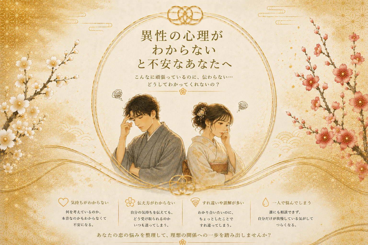 タイトル：婚活で「異性の心理がわからない」と不安なあなたへ。信頼関係を築くシンプルで最強の法則